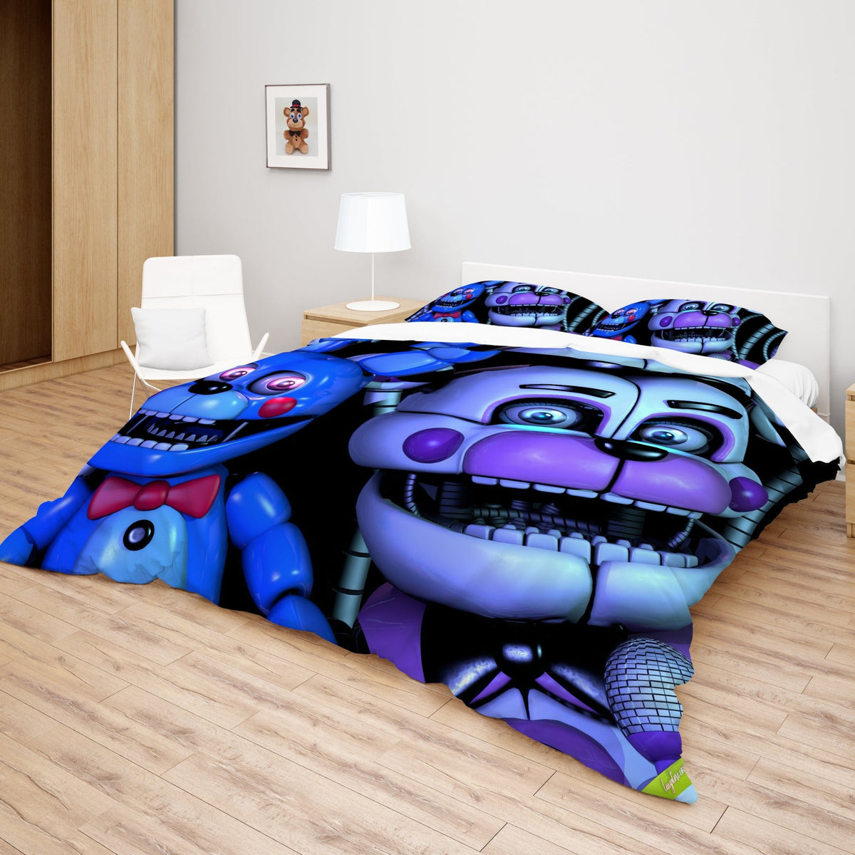 FNAF FIVE NIGHTS AT FREDDY'S Fleece Blanket Bed Throw Soft Blanket Match  Bedding