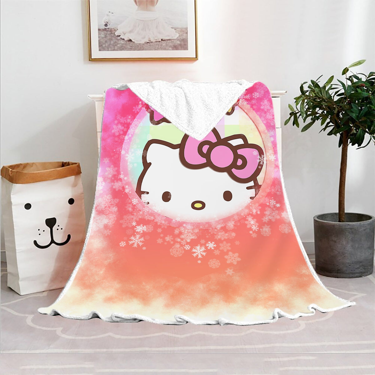 Hello Kitty Blanket Fleece Blanket Bedspreads FB10