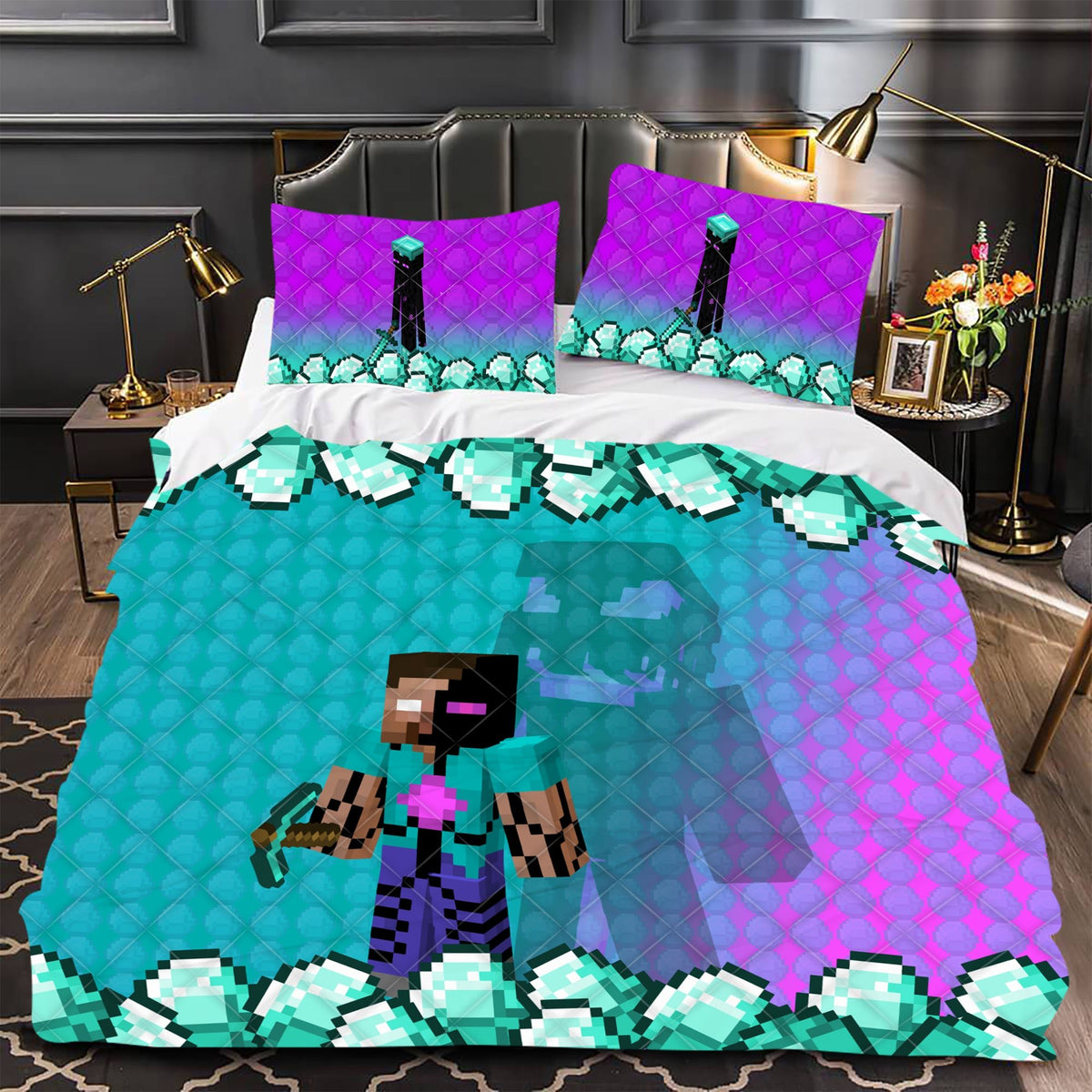 Mine Craft Bedding LS911 Lusy Store LLC