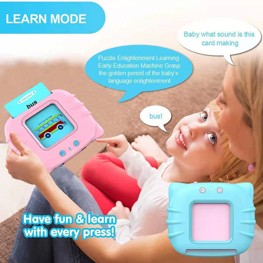 Smart English Learning Card for Kids - Interactive Early Education Tool with 224 Audiobooks