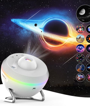 Space Ball Meteor 5 - 13-in-1 Galaxy Night Light Projector with Silent 360° Rotation