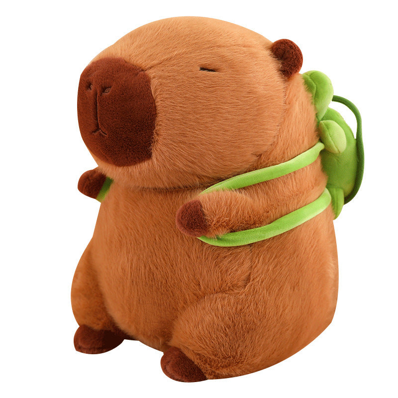 Capibara Buddha Style Stuffed Capybara Doll for Teens