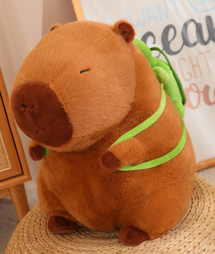 Capibara Buddha Style Stuffed Capybara Doll for Teens