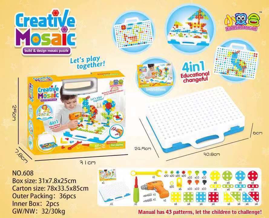 Creative Drill Blocks Toy for Kids Learning