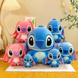 25 - 35cm Stitch Plush Toy - Cute Anime Figure Children's Toy - Kawaii Pink/Blue Soft Filling Doll - Lusy Store LLC