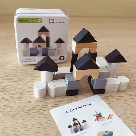 Wooden Early Childhood Cognitive Puzzle Blocks