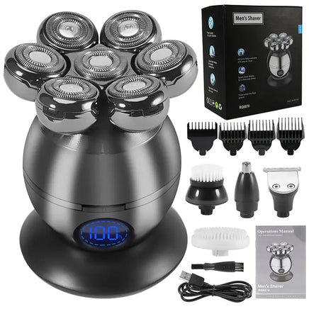 Men Grooming Kit Wet Dry Electric Shaver - Lusy Store LLC 