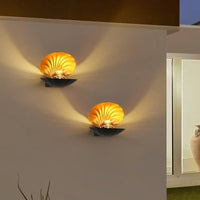 Exterior LED Wall Lamp With Seashell Inspired Design - Lusy Store LLC 