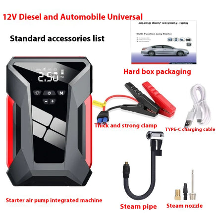 All-in-One 12V Emergency Car Power Bank & Inflatable Starter - Lusy Store LLC 