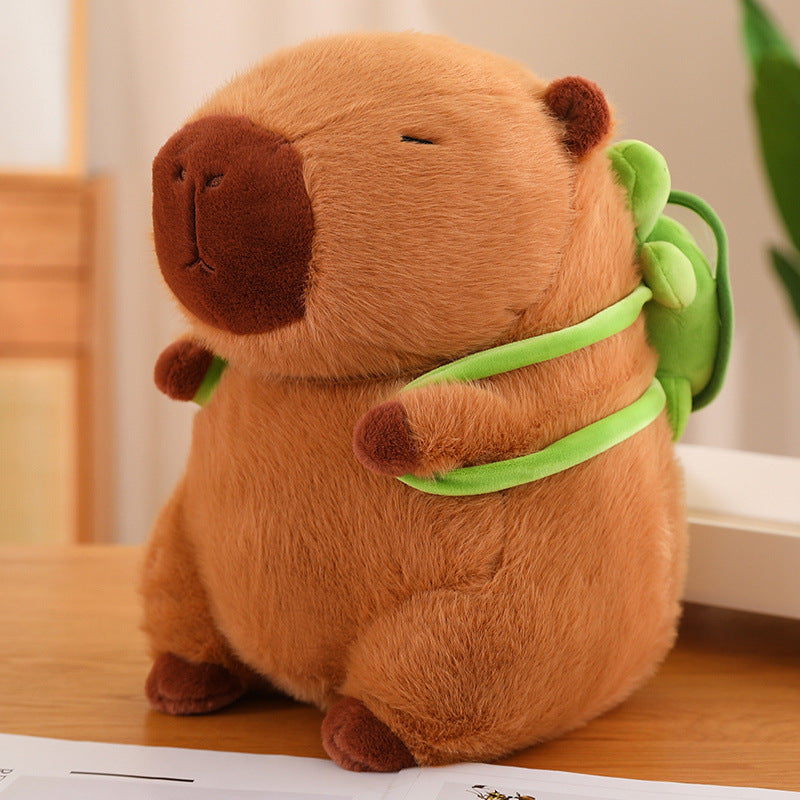 Capibara Buddha Style Stuffed Capybara Doll for Teens