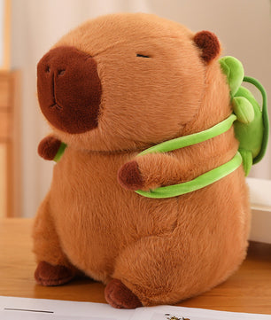 Capibara Buddha Style Stuffed Capybara Doll for Teens