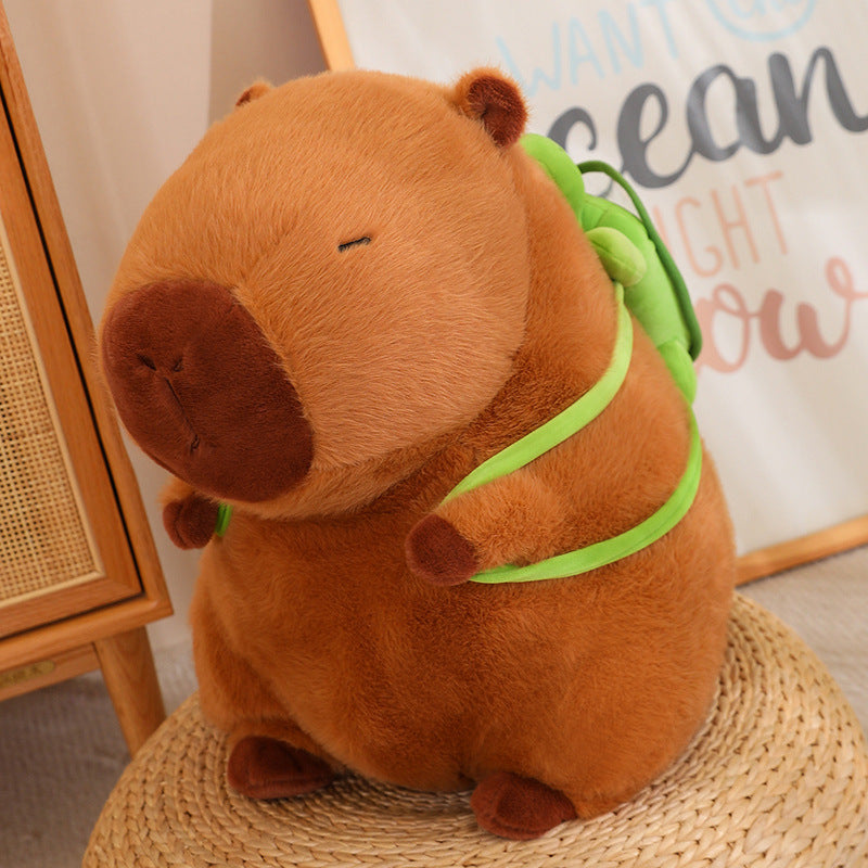 Capibara Buddha Style Stuffed Capybara Doll for Teens