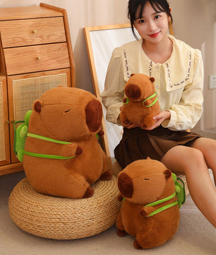 Capibara Buddha Style Stuffed Capybara Doll for Teens