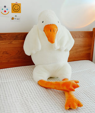 Cute Big White Geese Pillow Plush Toy