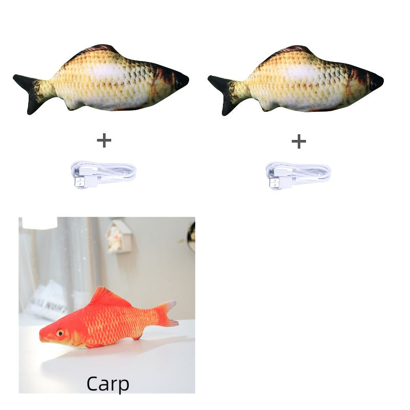 Electric Jumping Fish Toy for Cats – No Catnip