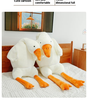 Cute Big White Geese Pillow Plush Toy