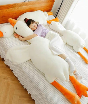 Cute Big White Geese Pillow Plush Toy