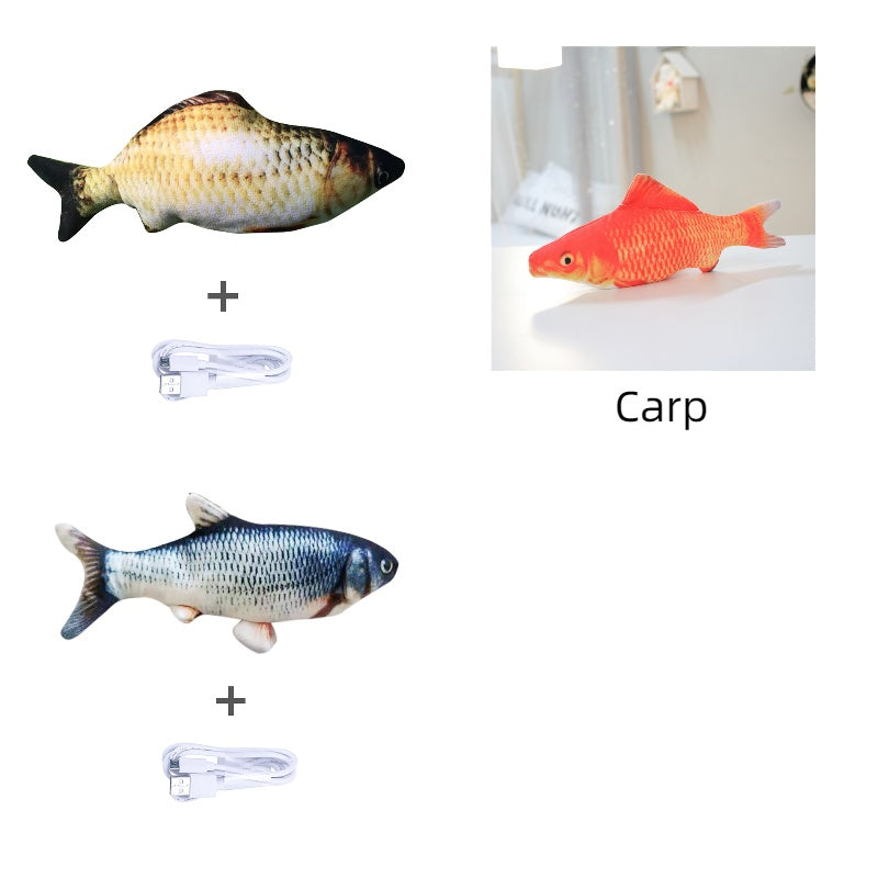 Electric Jumping Fish Toy for Cats – No Catnip