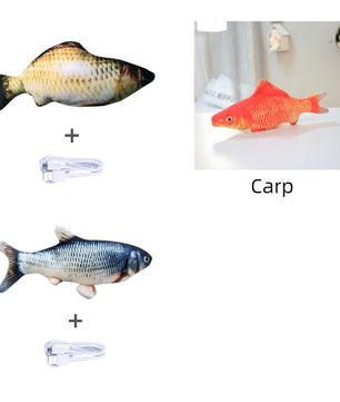 Electric Jumping Fish Toy for Cats – No Catnip