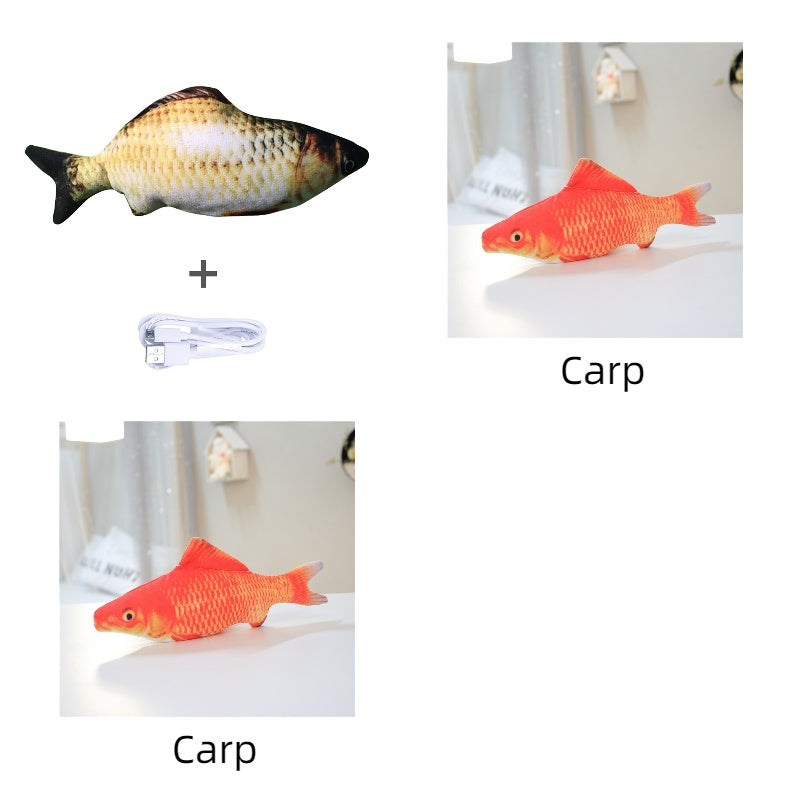 Electric Jumping Fish Toy for Cats – No Catnip