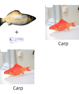 Electric Jumping Fish Toy for Cats – No Catnip