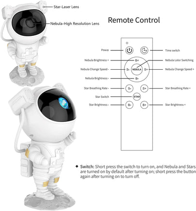 Astronaut Light Projector - Lusy Store LLC 