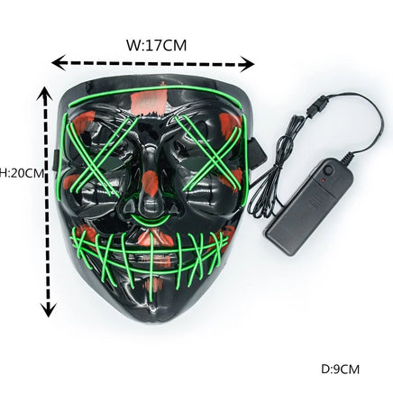 Halloween Led Mask - Lusy Store LLC 