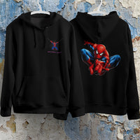 Spider Man Hoodie Casual Clothes Black White Khaki Hoodie Long Sleeve Hooded Pullover Personality Streetwear