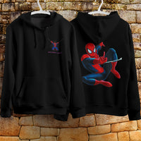 Spider Man Hoodie Casual Clothes Black White Khaki Hoodie Long Sleeve Hooded Pullover Personality Streetwear