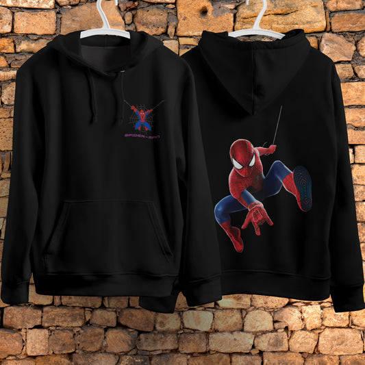 Spider Man Hoodie Casual Clothes Black White Khaki Hoodie Long Sleeve Hooded Pullover Personality Streetwear