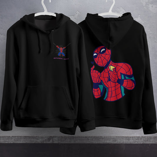 Spider Man Hoodie Casual Clothes Black White Khaki Hoodie Long Sleeve Hooded Pullover Personality Streetwear