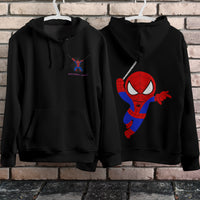 Spider Man Hoodie Casual Clothes Black White Khaki Hoodie Long Sleeve Hooded Pullover Personality Streetwear