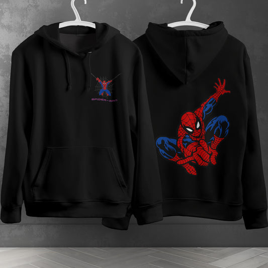 Spider Man Hoodie Casual Clothes Black White Khaki Hoodie Long Sleeve Hooded Pullover Personality Streetwear