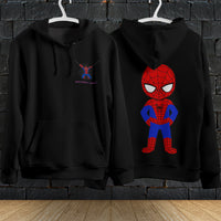 Spider Man Hoodie Casual Clothes Black White Khaki Hoodie Long Sleeve Hooded Pullover Personality Streetwear