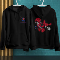 Spider Man Hoodie Casual Clothes Black White Khaki Hoodie Long Sleeve Hooded Pullover Personality Streetwear