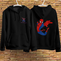 Spider Man Hoodie Casual Clothes Black White Khaki Hoodie Long Sleeve Hooded Pullover Personality Streetwear