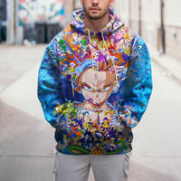 Dragon Ball Z Hoodie Colorful Gohan Coat Unique Personality Many Sizes For Men Boy Kid Clothes DBP-5F