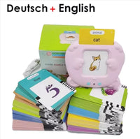 Multilingual Learning Flash Cards for Kids :English, German Audio Fun