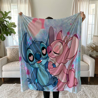 Stitch Blanket Cozy and Soft Throw Blankets Bed Sofa Gift For Pets Friends and Family