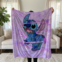 Stitch Blanket Cozy and Soft Throw Blankets Bed Sofa Gift For Pets Friends and Family