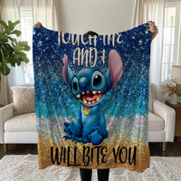 Stitch Blanket Cozy and Soft Throw Blankets Bed Sofa Gift For Pets Friends and Family