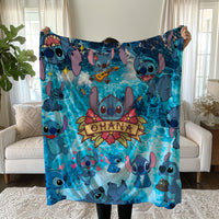 Stitch Blanket Cozy and Soft Throw Blankets Bed Sofa Gift For Pets Friends and Family