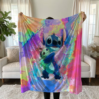 Stitch Blanket Cozy and Soft Throw Blankets Bed Sofa Gift For Pets Friends and Family