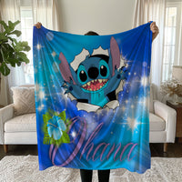 Stitch Blanket Cozy and Soft Throw Blankets Bed Sofa Gift For Pets Friends and Family