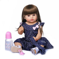 Full Body Soft Silicone Popular Sweet Face Reborn Toddler Baby Girl Doll Birthday Christmas Gift High Quality Doll