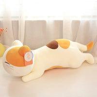 Huggable Kawaii Sleeping Pillow Stuffed Animal Doll Cute Cat Plush Cushion Kids Girl Birthday Gift