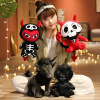 Baize Gothic Style Troll Plush Toys Doll Rabbit Black Pentacle Hydra Anubis Lolita Toy Black Doll Stuffed Plush Gifts