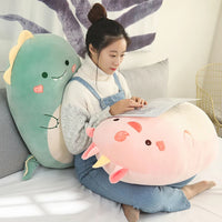 Squishy Toy Kawaii Animal Fat Dinosaur Shiba Inu Dog Pillow Plush Toys Cute Bed Sleeping Cushion