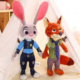 Zootopia Plush Toy Fox Nick Wilde Rabbit Judy Hopps Doll Soft Stuffed Animals Toys Kids Xmas Gifts