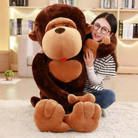 Monkey Plush Toy – Giant Soft Big Mouth Gorilla Stuffed Pillow, 32"/43" – Lusy Store